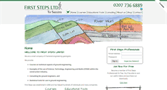 Desktop Screenshot of firststeps-geo.co.uk