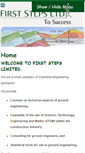 Mobile Screenshot of firststeps-geo.co.uk