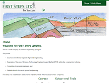 Tablet Screenshot of firststeps-geo.co.uk